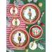 Комплект 2 чаши за еспресо 80мл с чинийки Christmas Teddy
